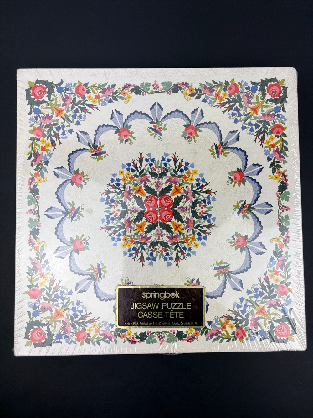 Springbok Jigsaw Puzzle Paradise Garden Quilt 500 Pieces PZL2441 Vintage
